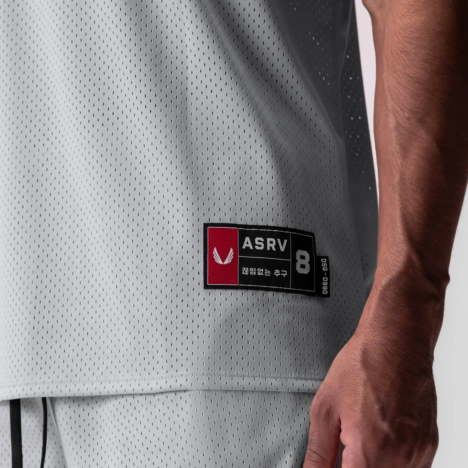 0990. Ion-Mesh Basketball Jersey - Slate Grey