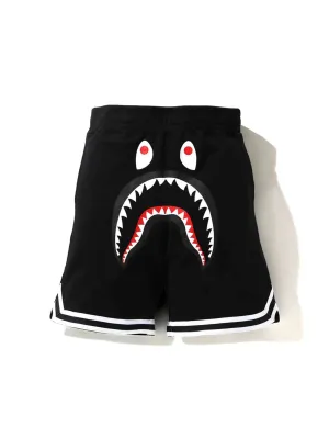 A Bathing Ape Shark Basketball Sweat Shorts Black