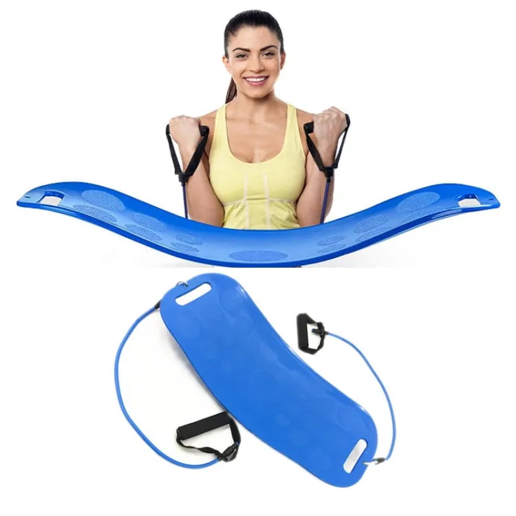 ABS Twist Fitness Balance Board Abdomen Leg Swing Exercise Board Yoga Balance Board(Blue   Blue Rope)