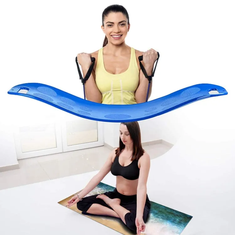 ABS Twist Fitness Balance Board Abdomen Leg Swing Exercise Board Yoga Balance Board(Blue   Blue Rope)