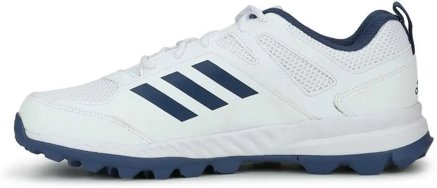 Adidas Cri Rise White/Blue Cricket Shoes