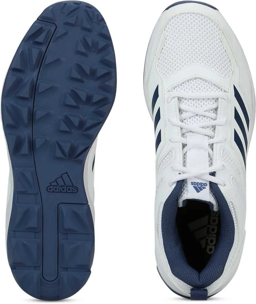 Adidas Cri Rise White/Blue Cricket Shoes