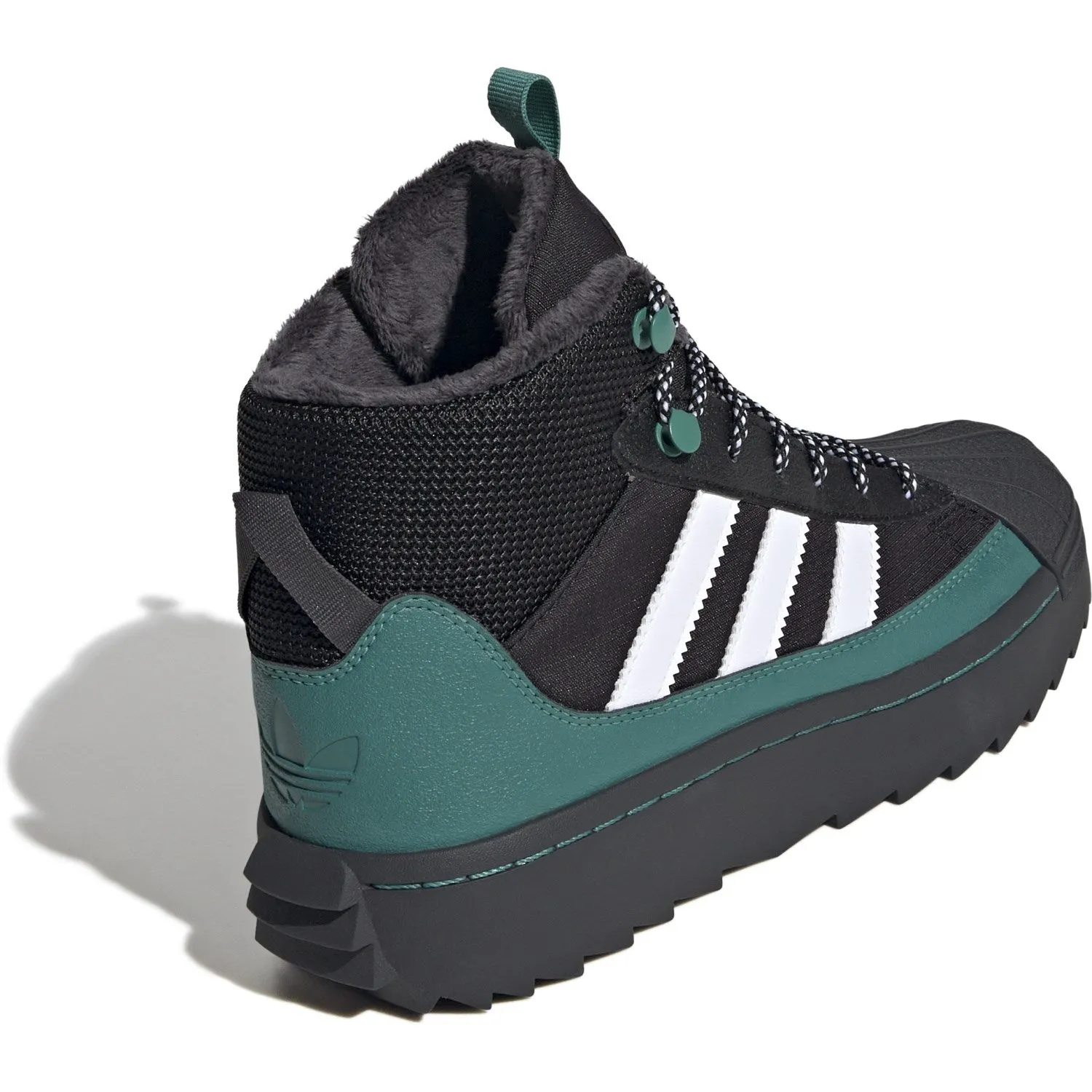 adidas Originals Core black/White/Active Green Superstar Winter Trek J Boots