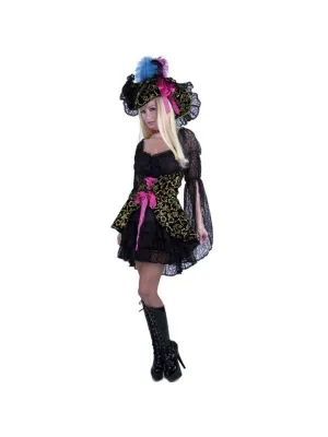 Adult Black Lacey Pirate Lady Costume