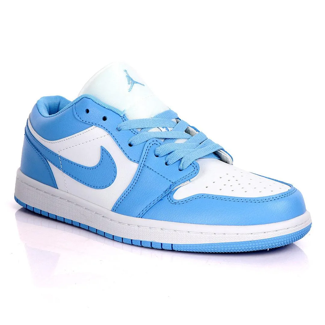 Air Jordan 1 Low SkyBlue And White Sneakers