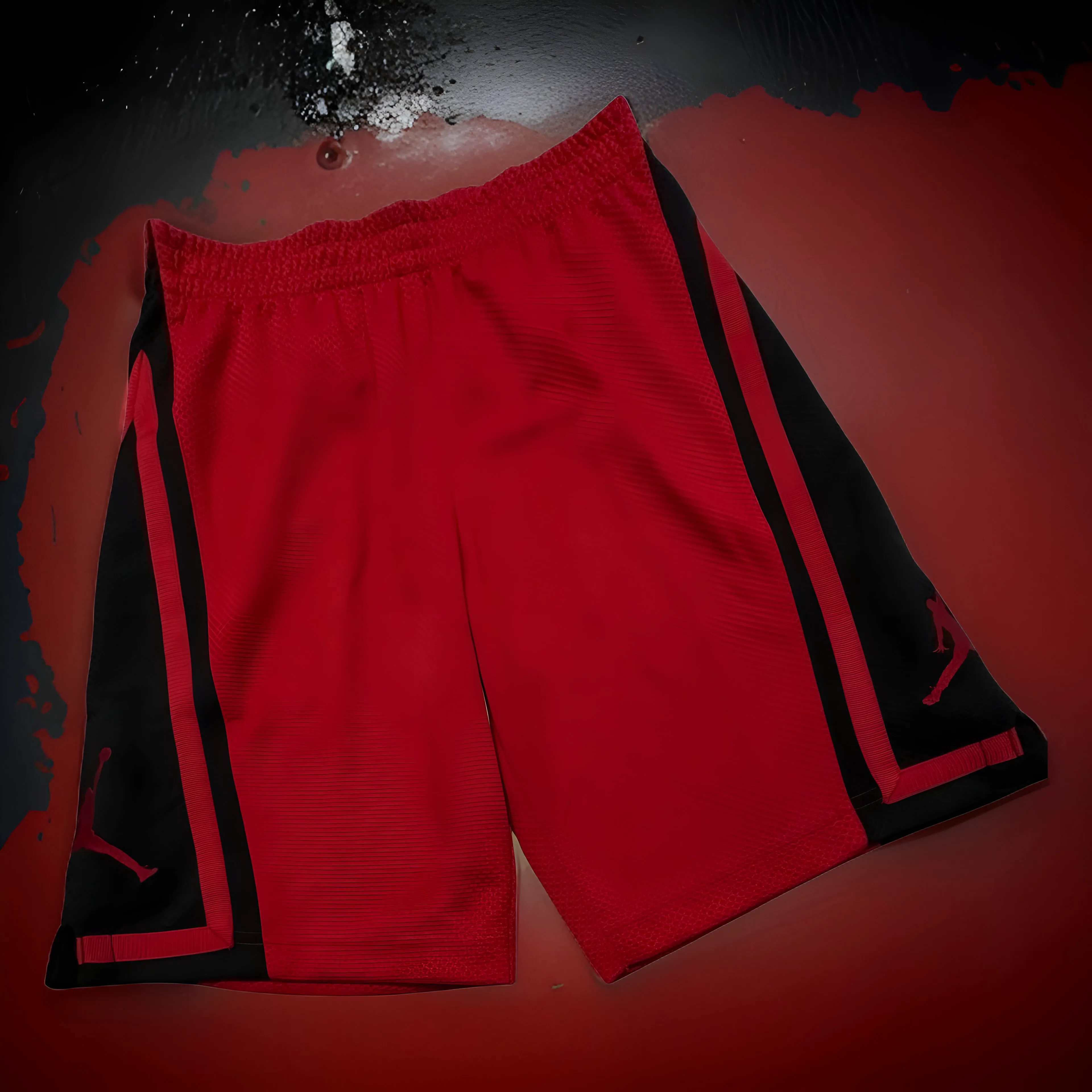 *AIR JORDAN* (RED-BLACK) ACTIVEWEAR SHORTS FOR BOYS