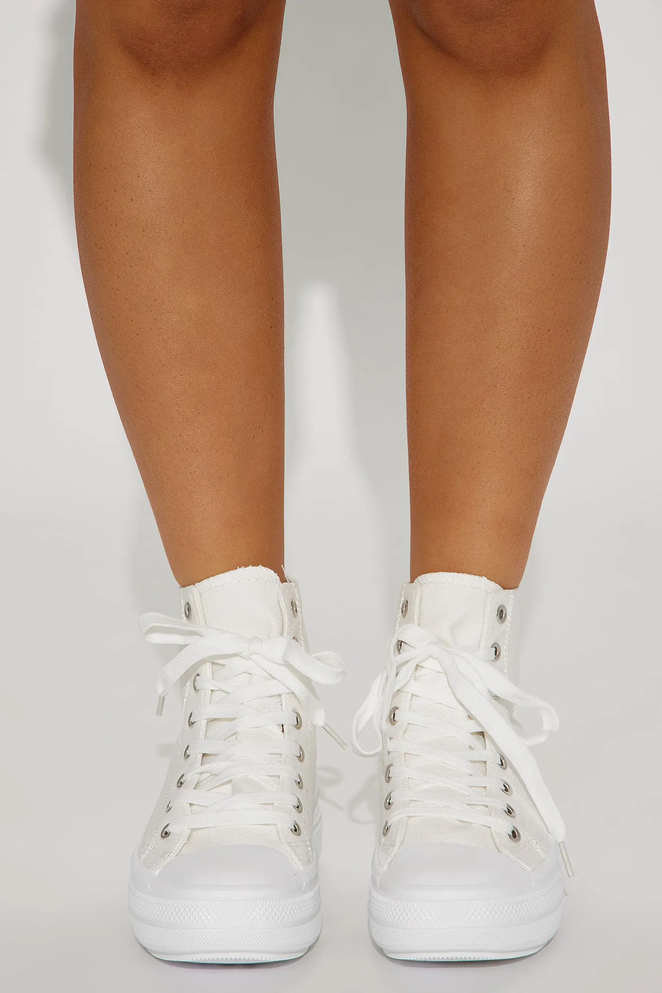 Alexandra High Top Platform Sneakers - White