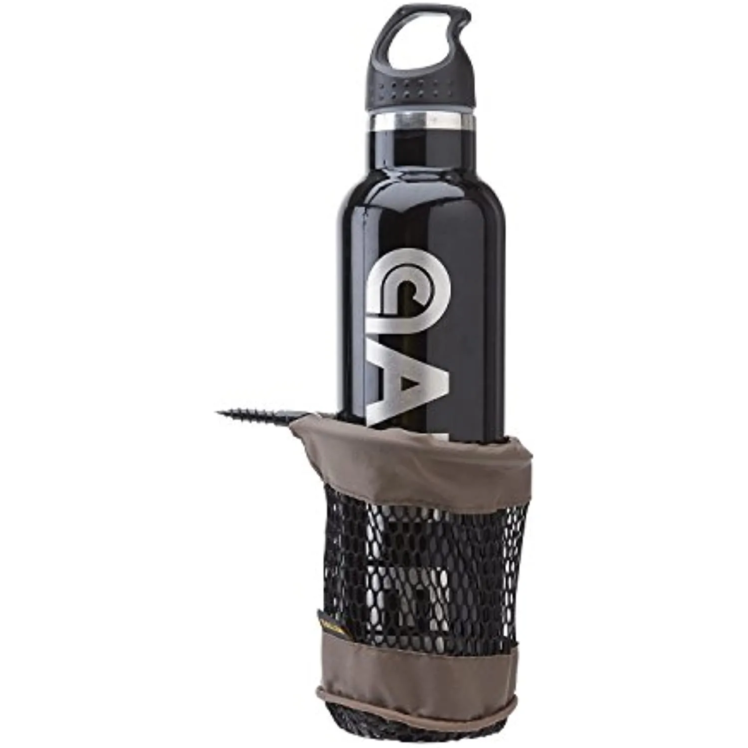 Allen Company Hunting Screw-in Treestand Drink Bottle Holder, Fits 3.25" Bottles,Brown/Black,5279