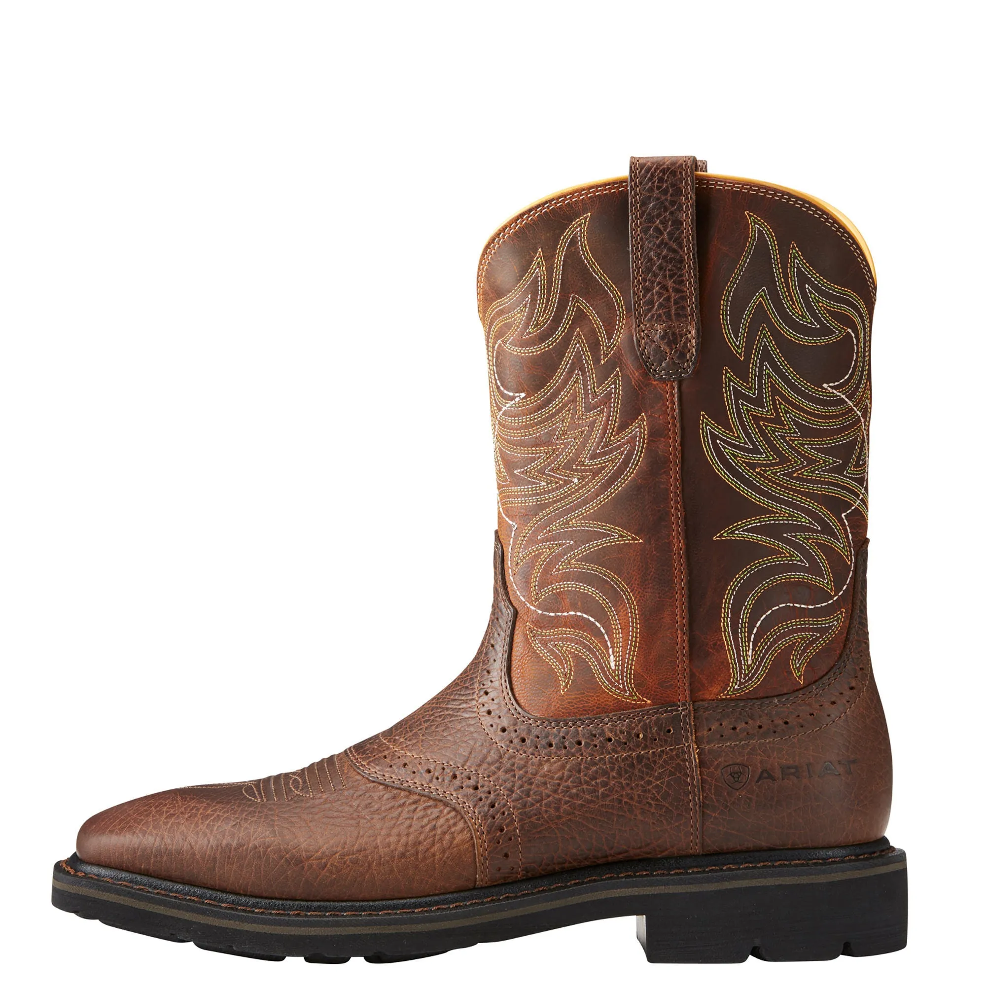 Ariat Mens Sierra Shadowland Work Boot Mesa Brown