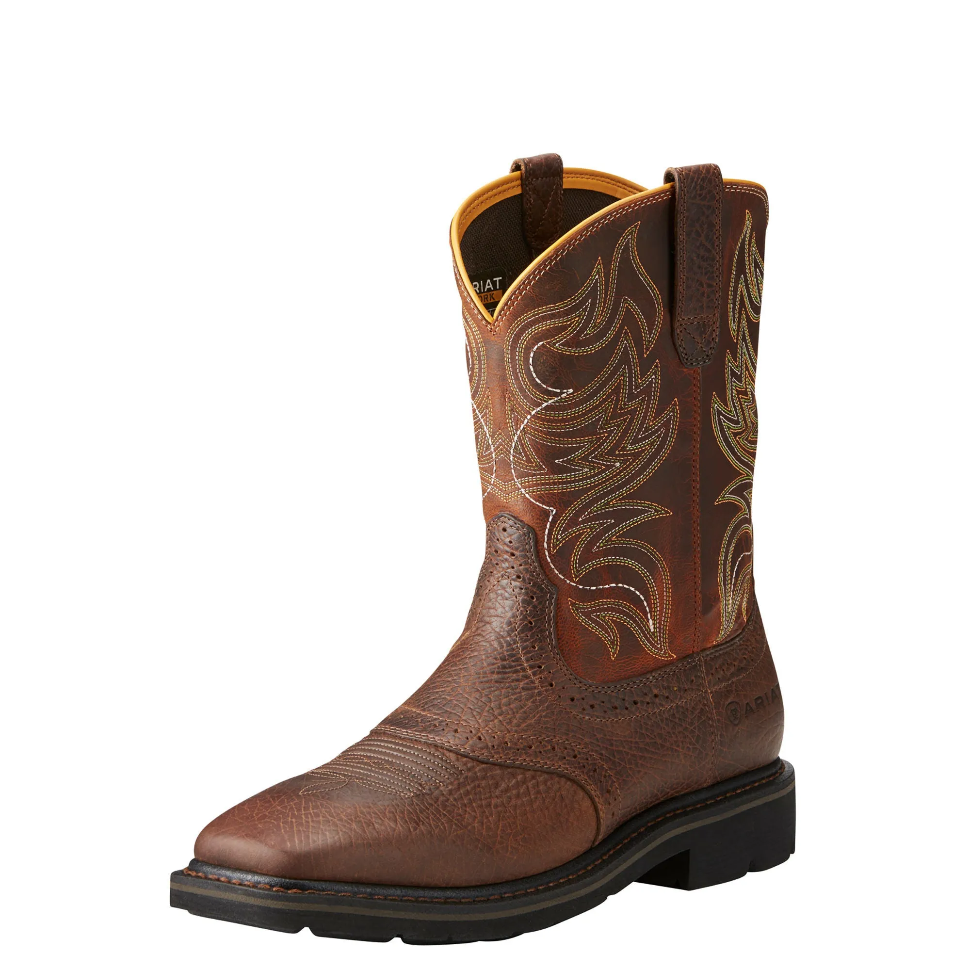 Ariat Mens Sierra Shadowland Work Boot Mesa Brown