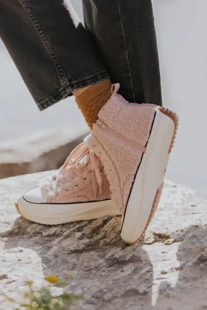 Aubrey Sherpa High Top Platform Sneakers