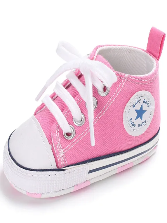 Baby First Steppers Canvas Sneaker Flats by Liv and Mia