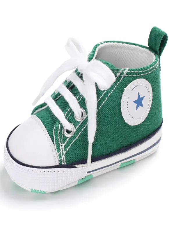 Baby First Steppers Canvas Sneaker Flats by Liv and Mia