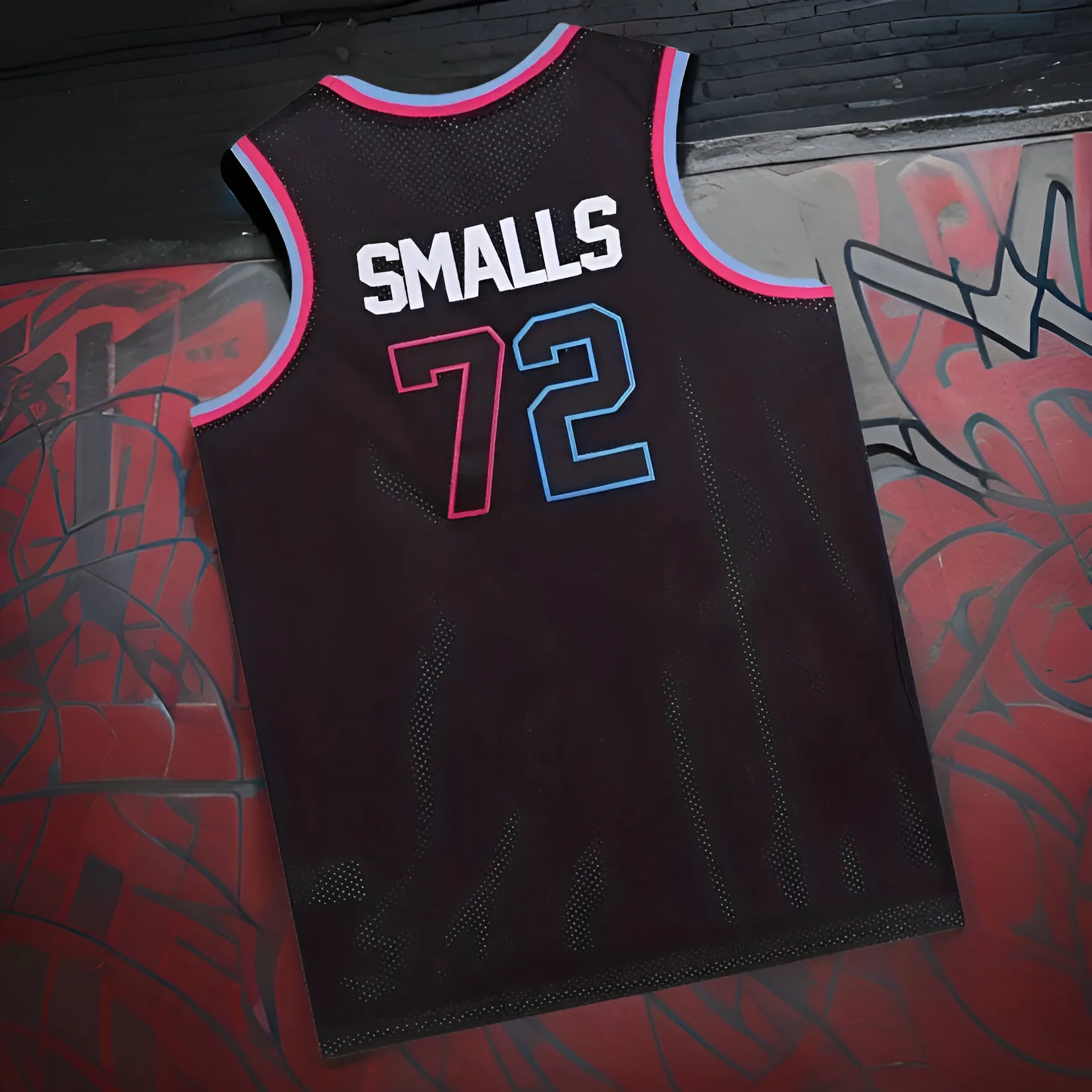 *BADBOY 72 SMALLS* Basketball Jerseys (Stitched Letters & Numbers)