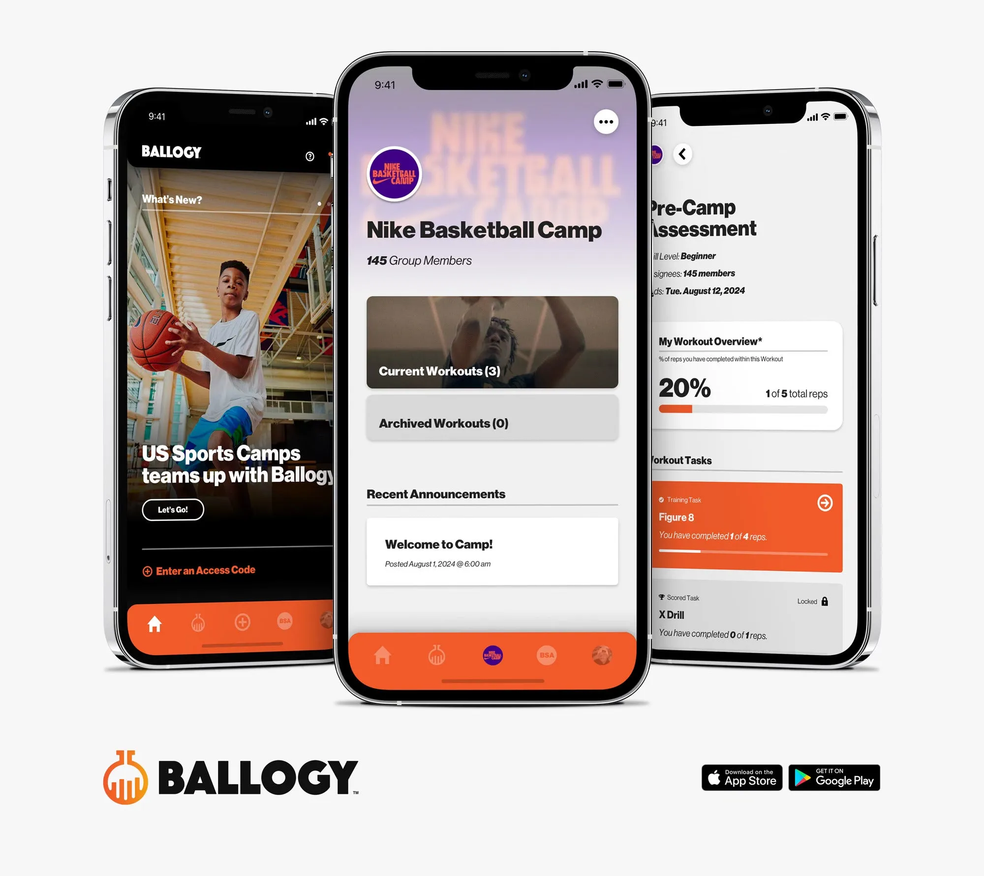 Ballogy's Nike Basketball Camps Training App