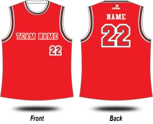 BASKETBALL DESIGNS - Singlet 021