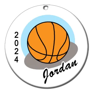 Basketball Personalized Christmas Ornament