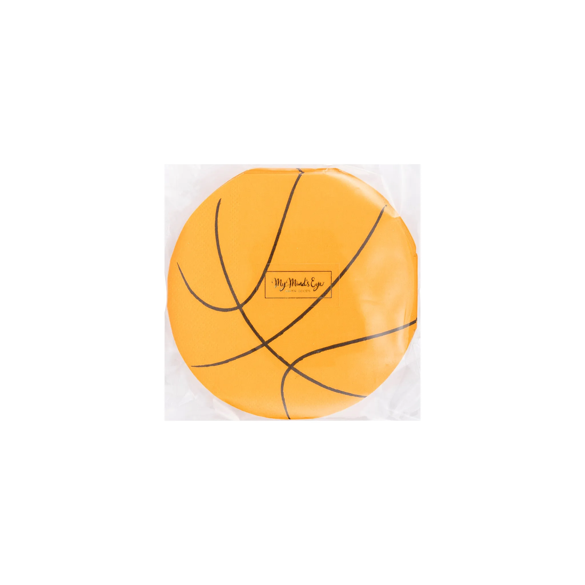 Basketball Shaped Paper Cocktail Napkin