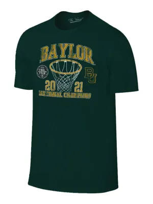 Baylor Bears 2021 NCAA Basketball National Champions Green Net T-Shirt