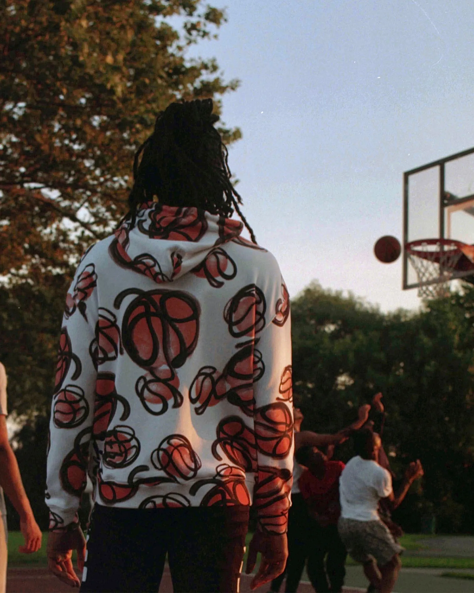 BBALL BIGGIE HOODIE WHITE