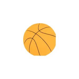 BBL1038 - Basketball Shaped Paper Cocktail Napkin