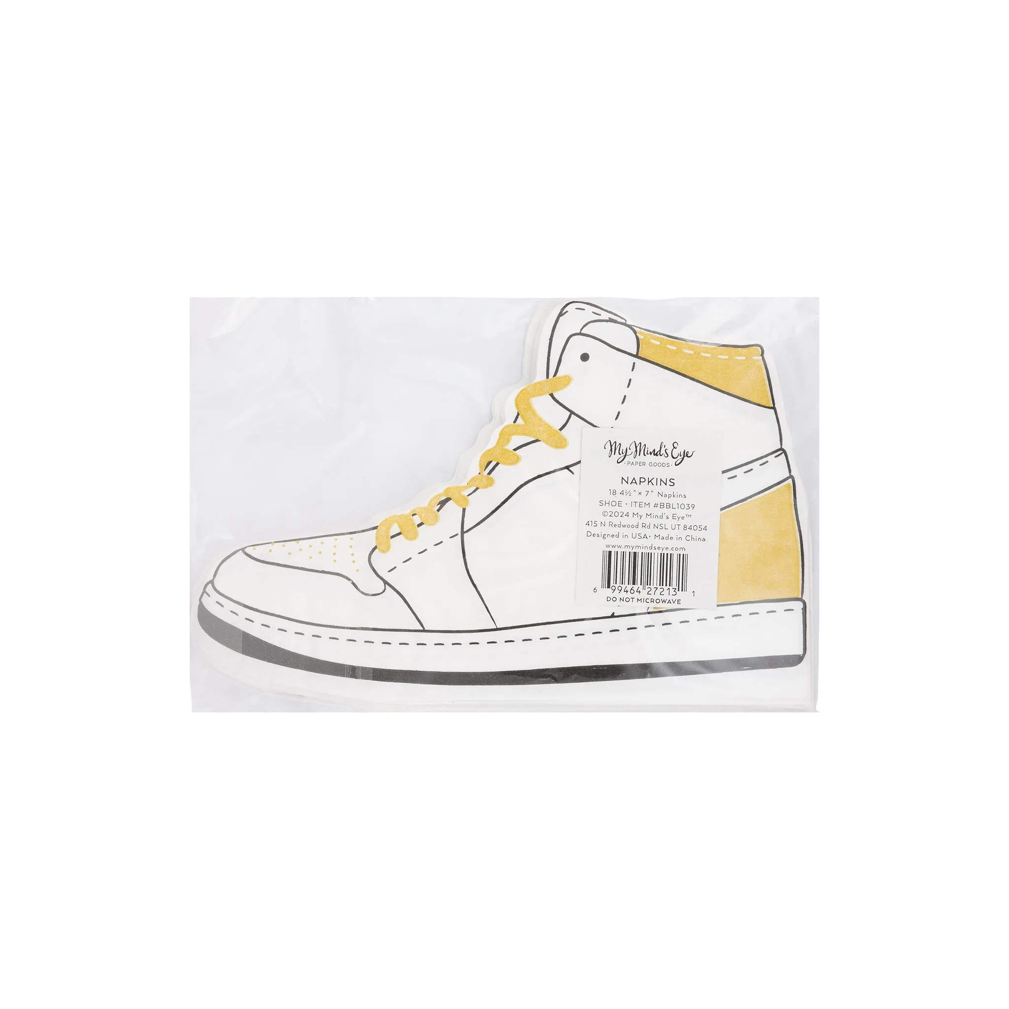 BBL1039 - Hightop Shoe Shaped Paper Dinner Napkin