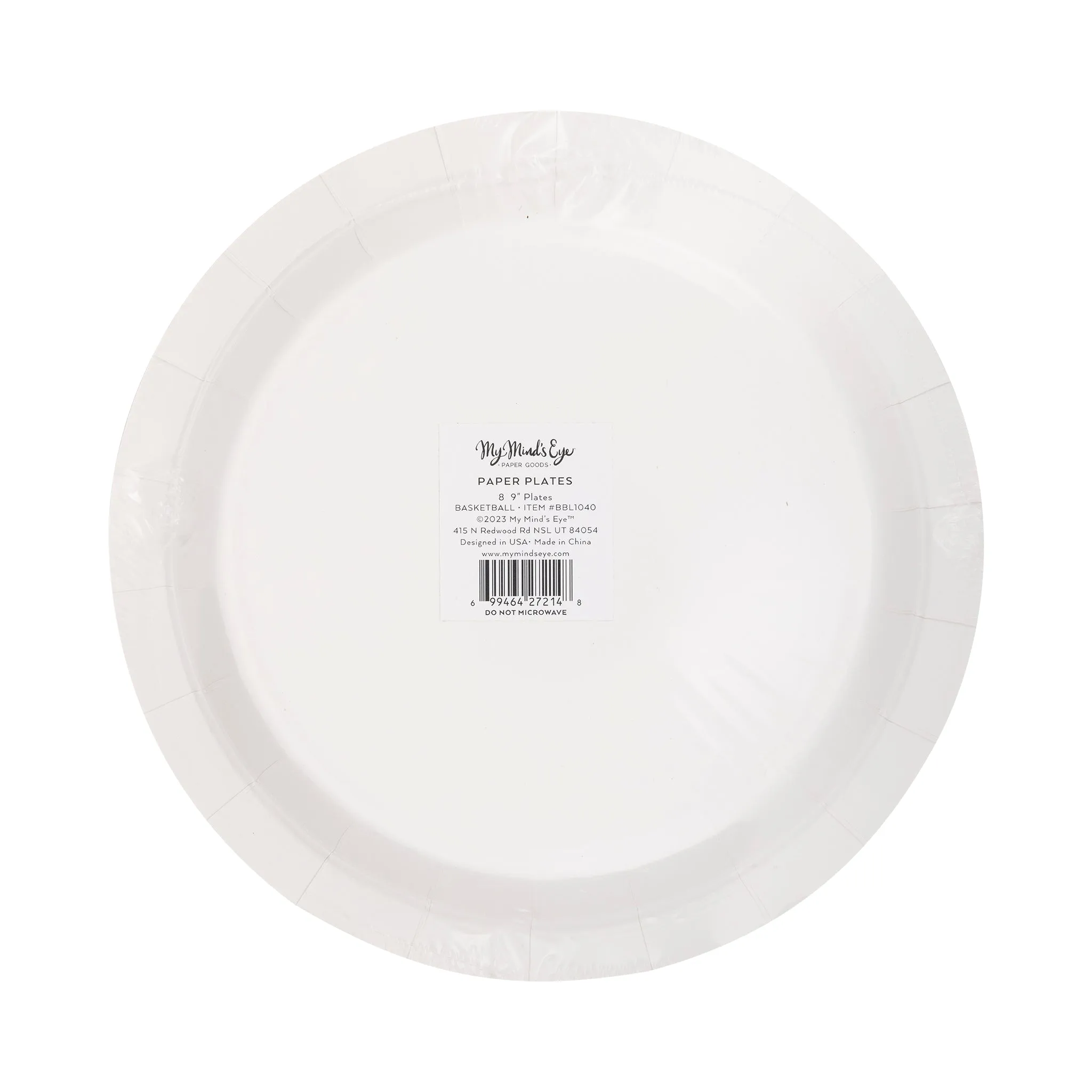 BBL1040 - 9" Basketball Paper Plate