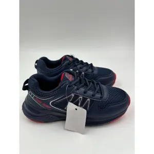 Big Kids Size 2 Black & Red Boys Sneakers