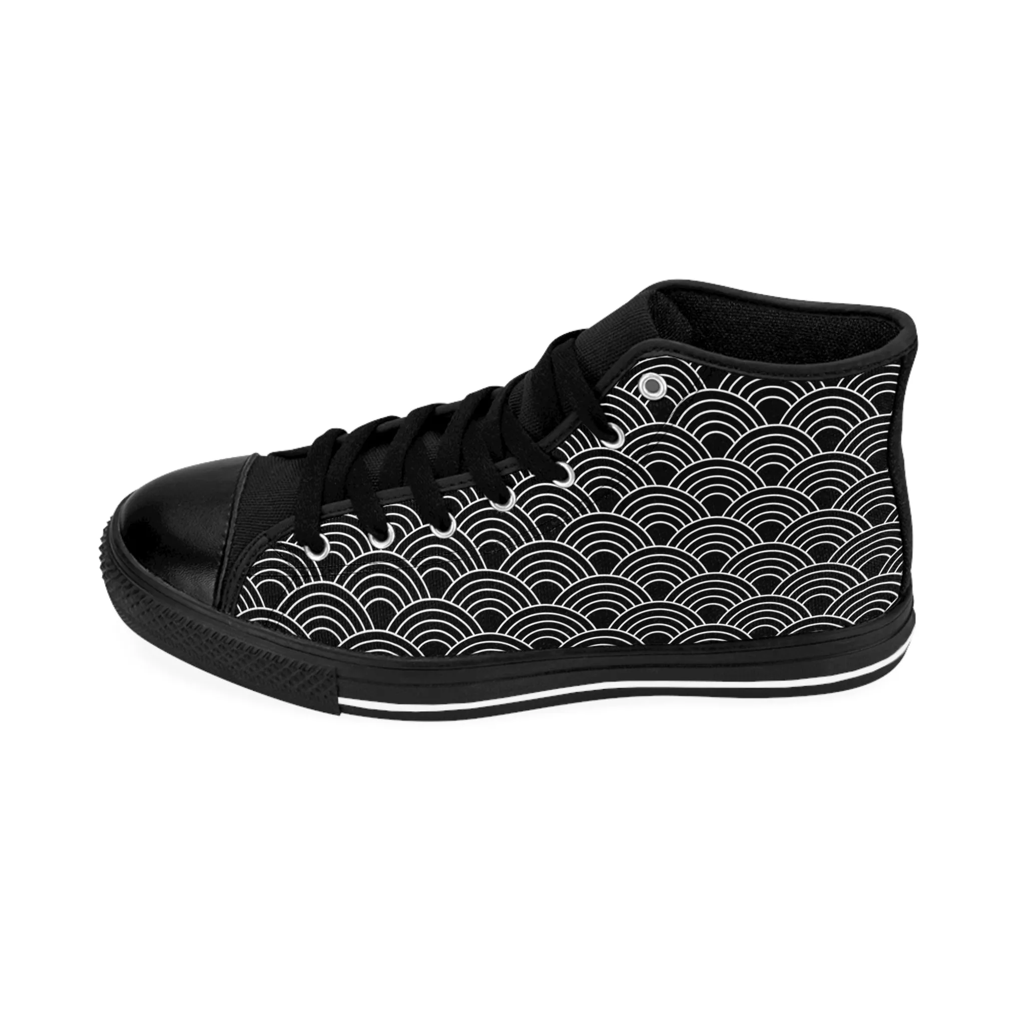 Black and Scales Men's Classic Sneakers