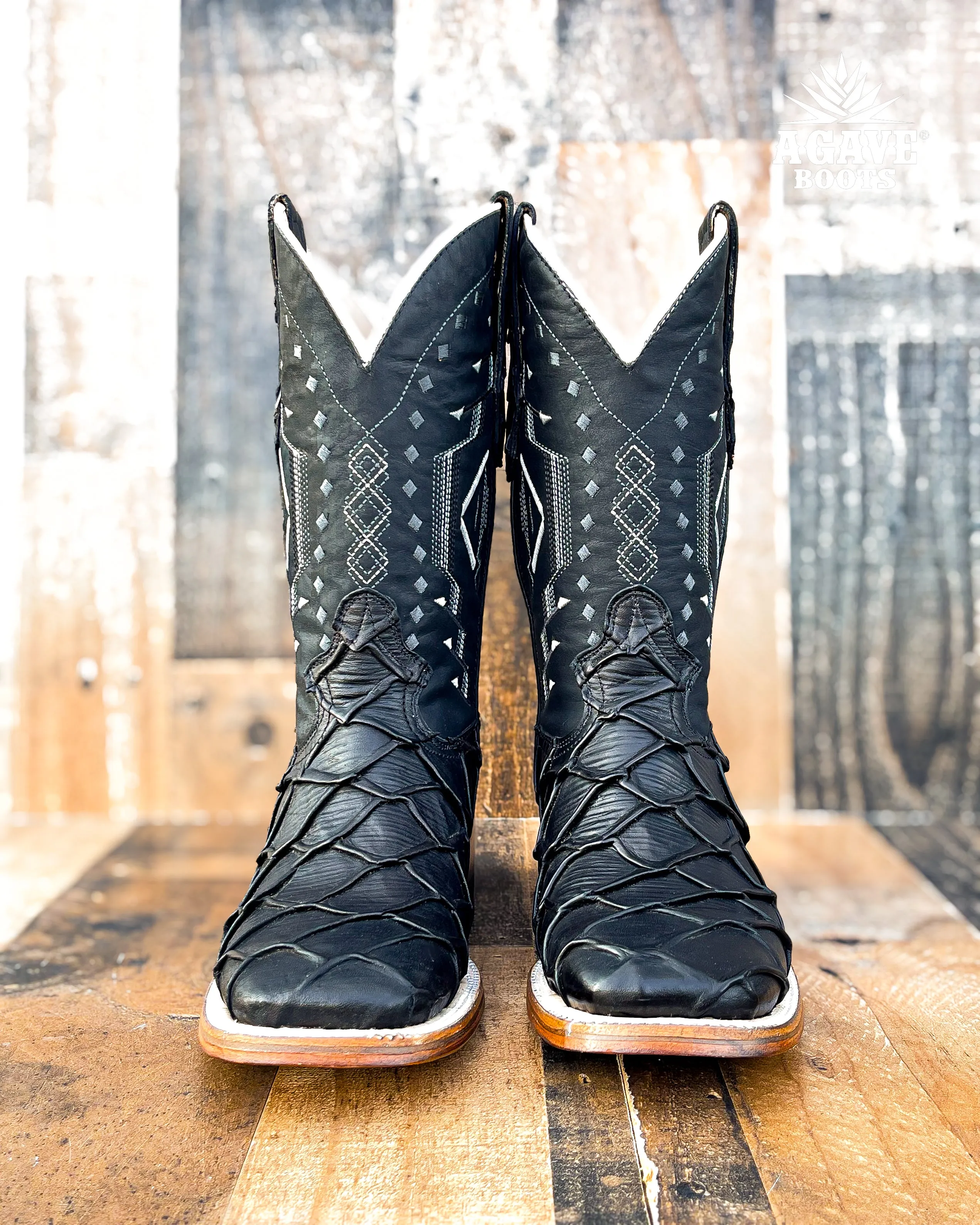 BLACK BASS | MEN SQUARE TOE WESTERN COWBOY BOOTS