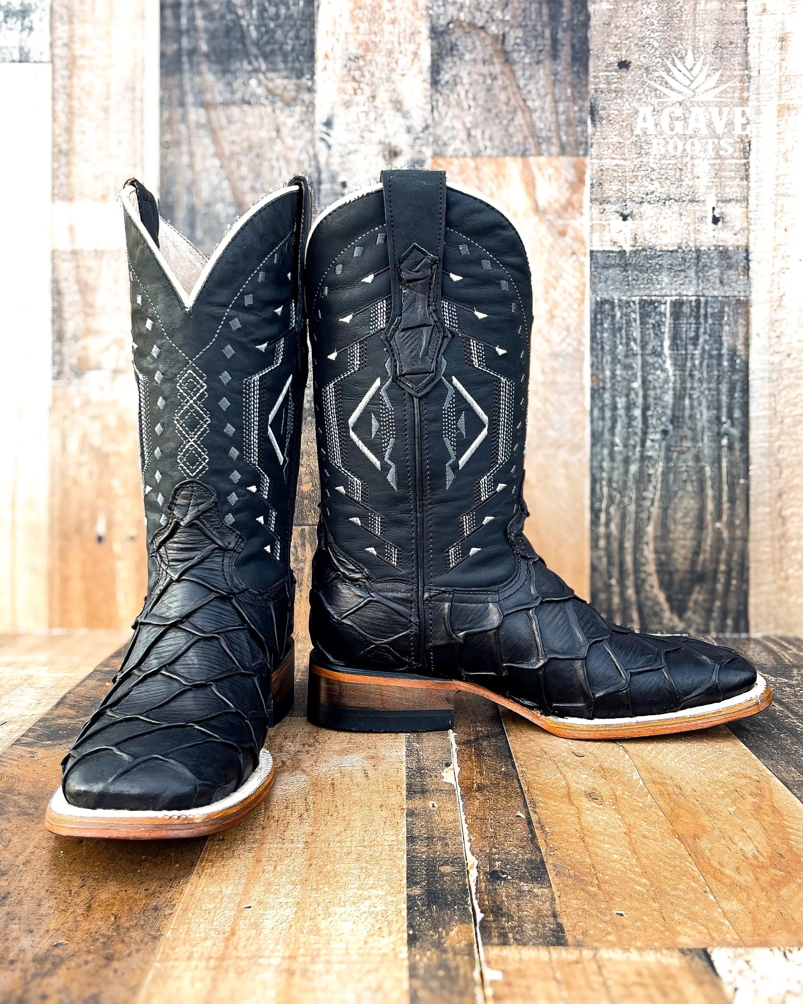 BLACK BASS | MEN SQUARE TOE WESTERN COWBOY BOOTS