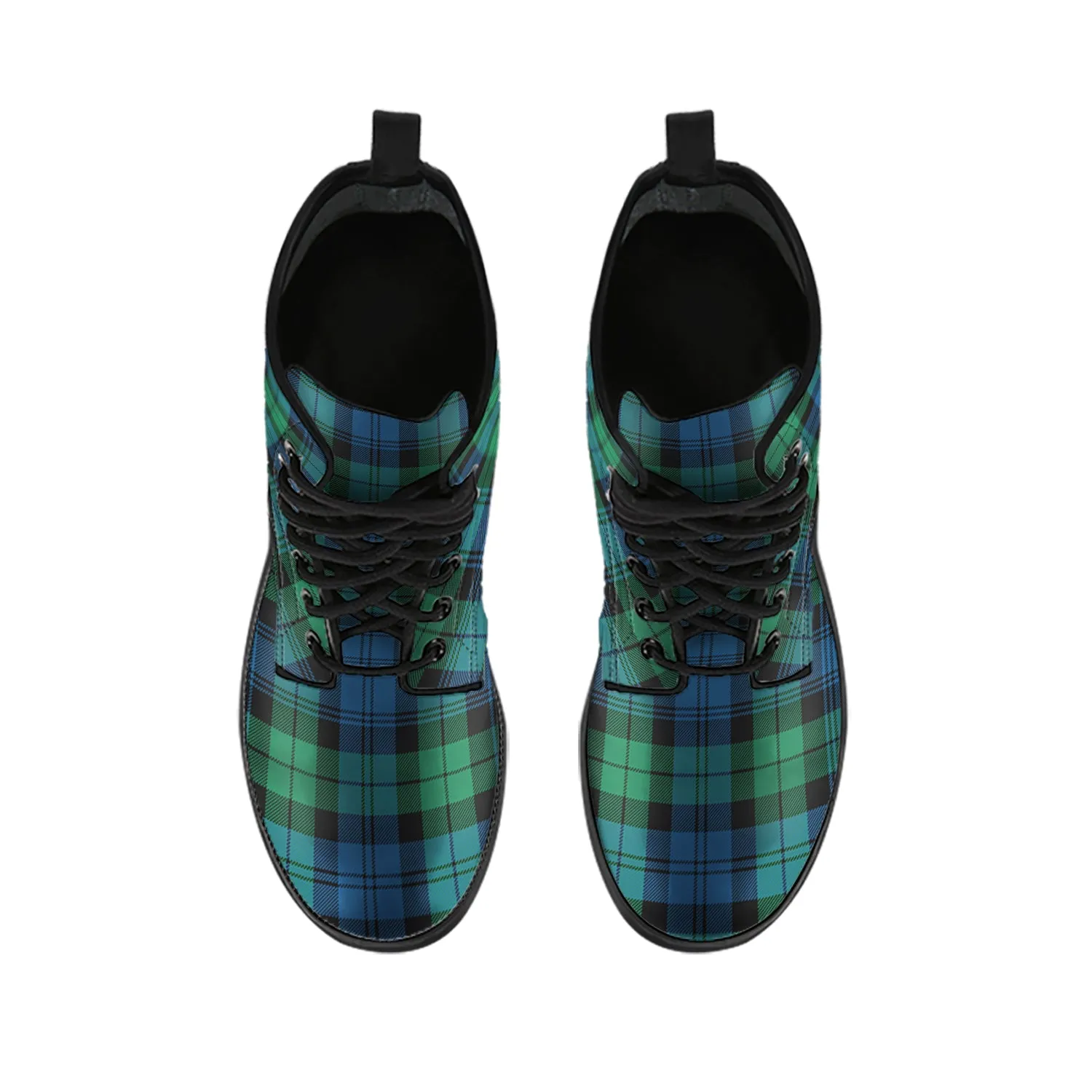 Black Watch Ancient Tartan Leather Boots