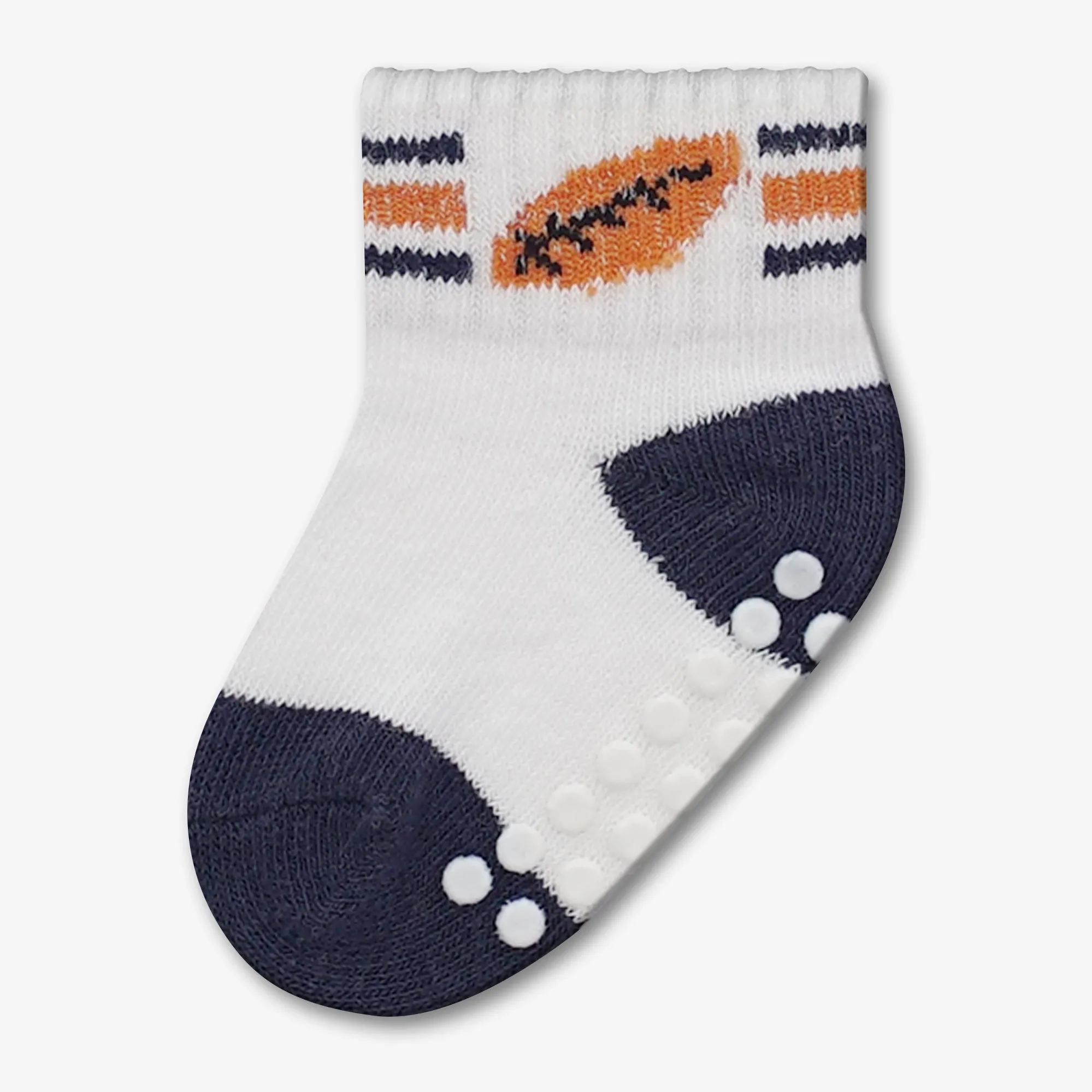 Boys Sports Quarter Socks - Non Skid - Assorted - Style: 4104