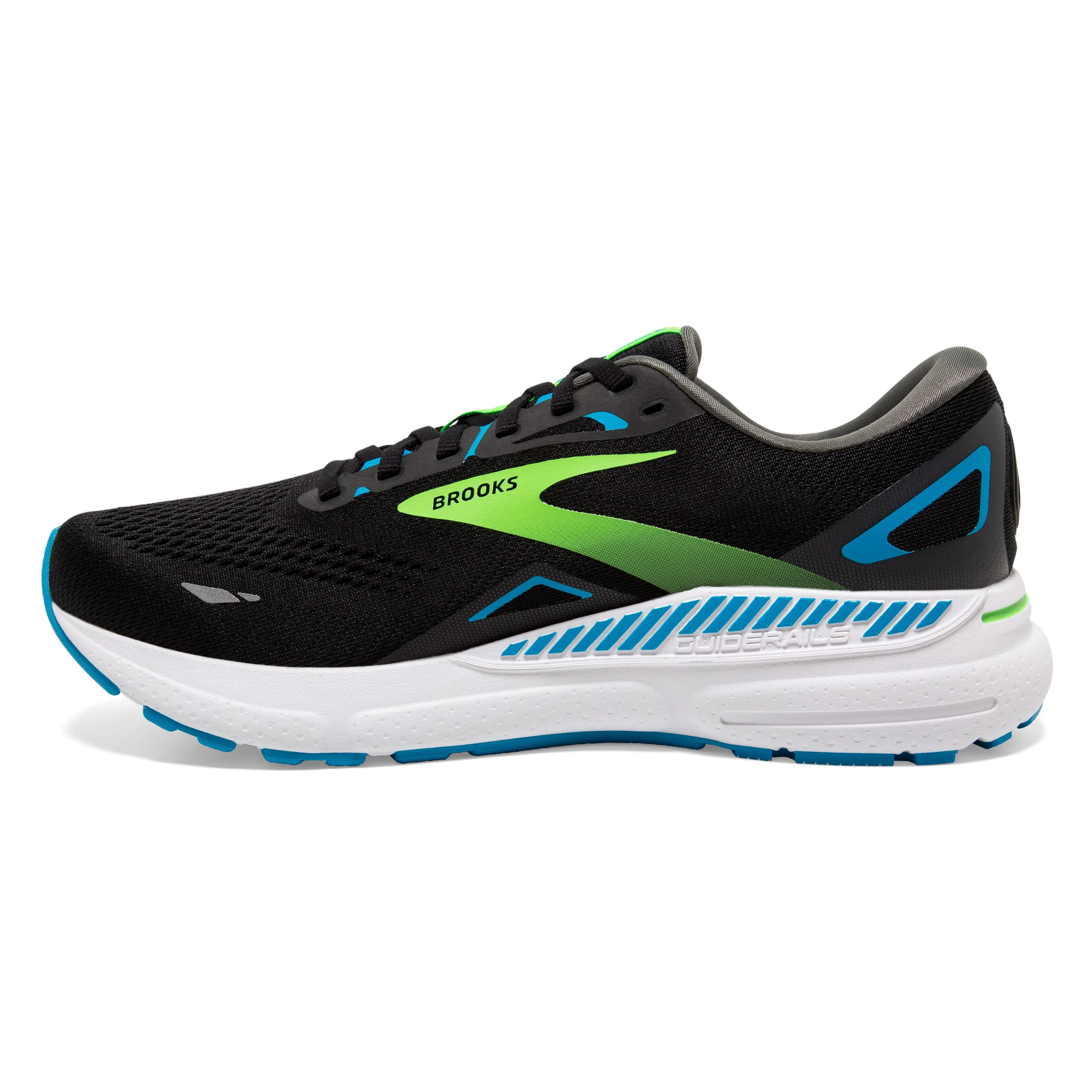 Brooks Mens Trainer Adrenaline GTS 23 Black/Hawaiian Ocean/Green