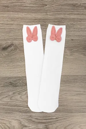 Bunny Ear Bow Socks