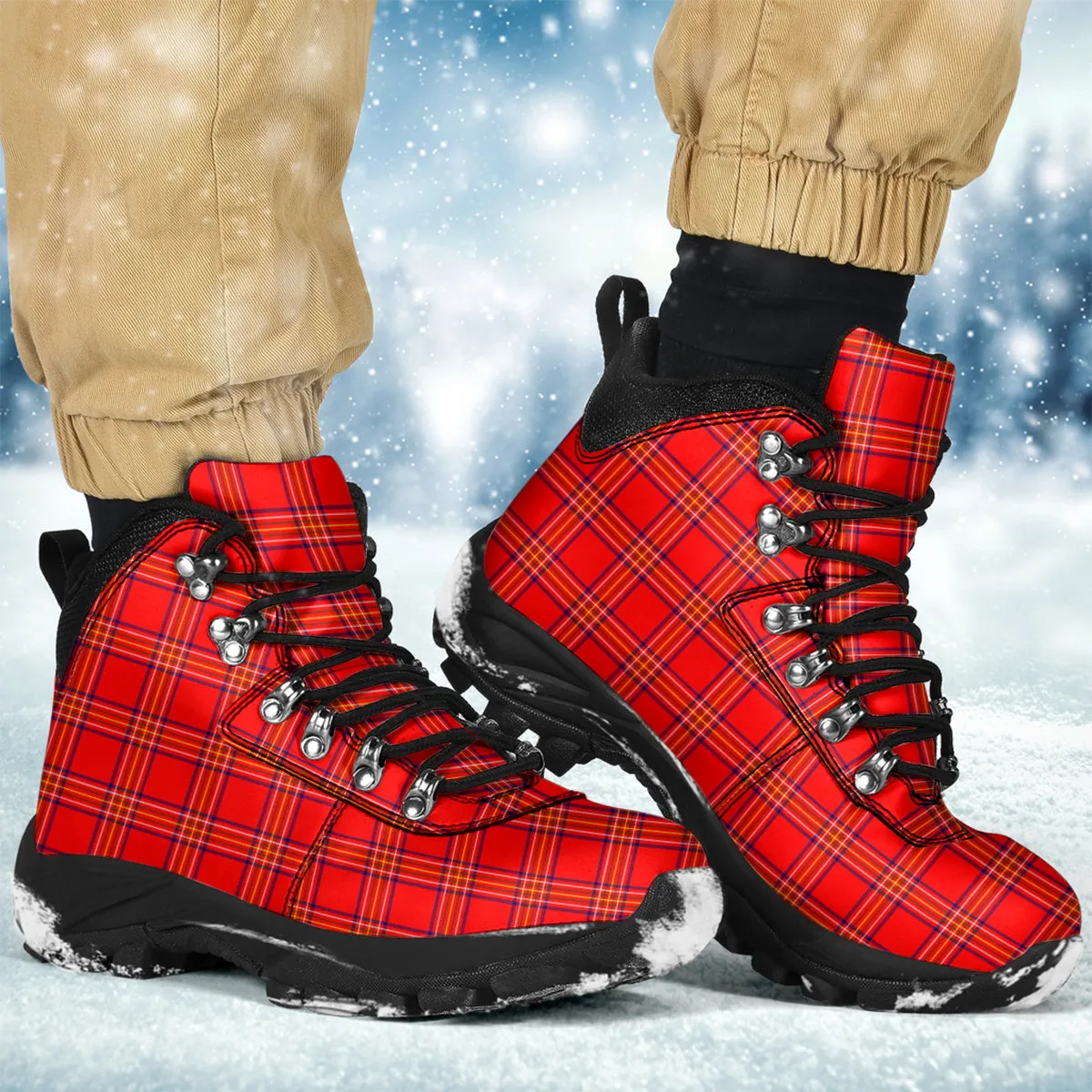 Burnett Modern Tartan Alpine Boots