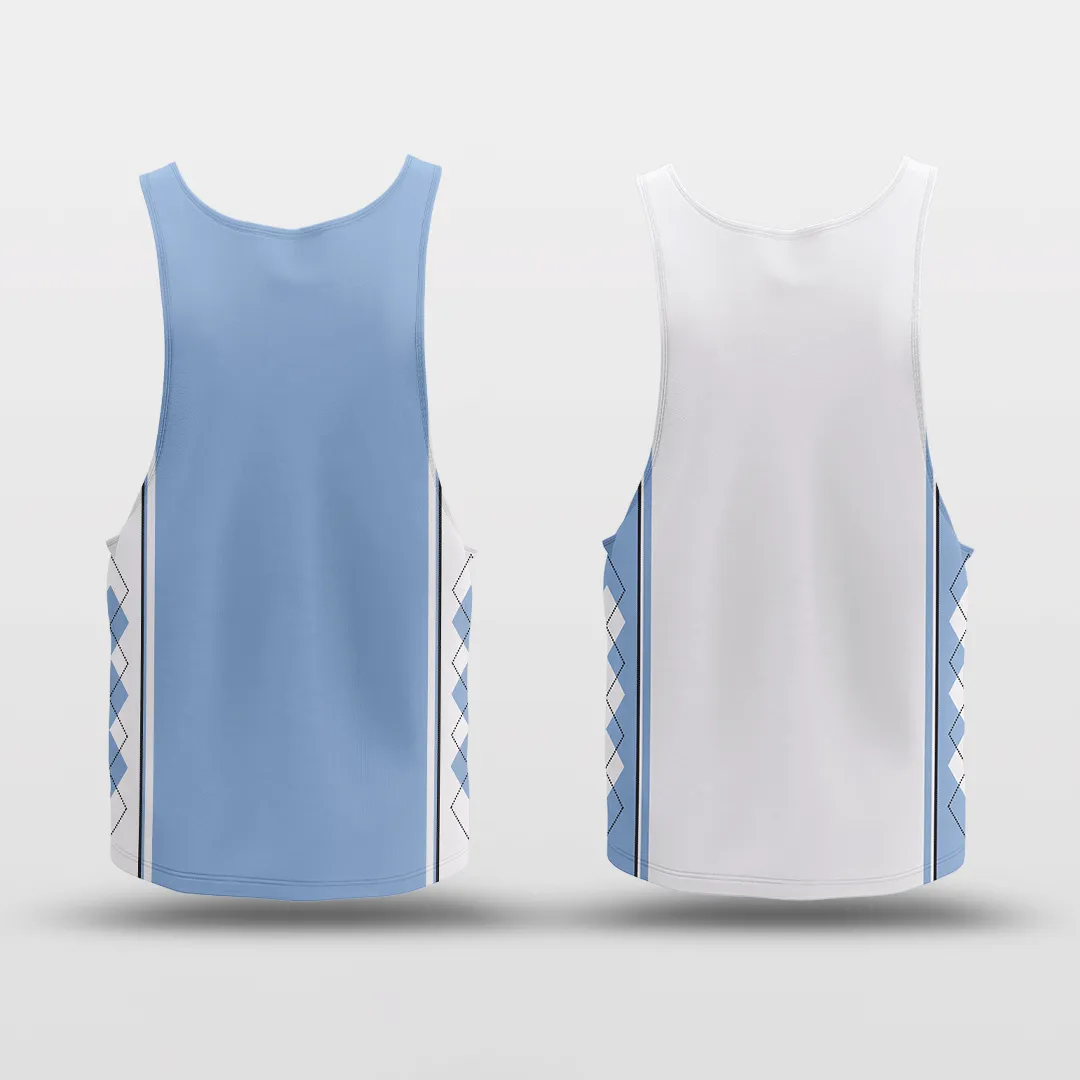 Carolina Blue - Customized Reversible Quick Dry Basketball Jersey