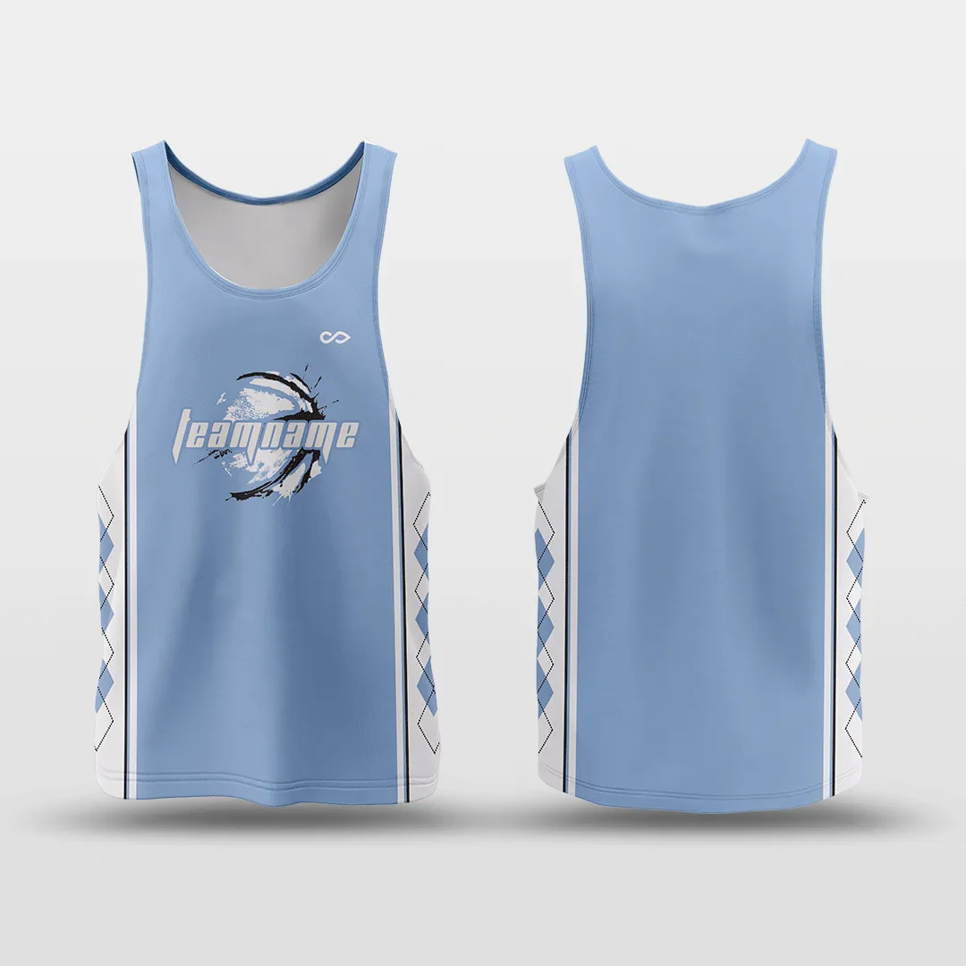 Carolina Blue - Customized Reversible Quick Dry Basketball Jersey