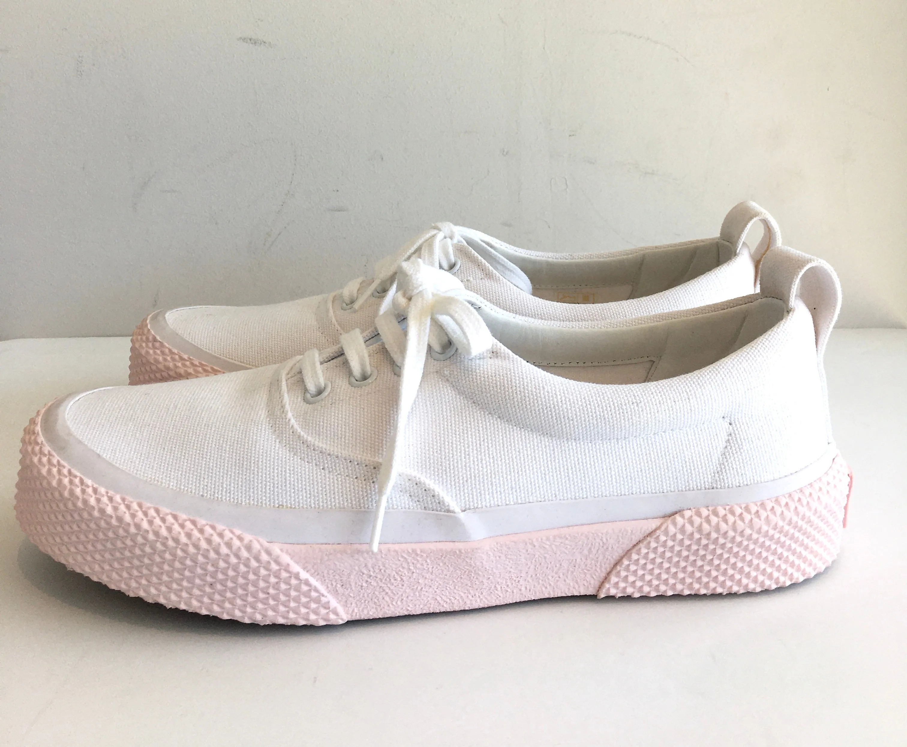 Celine Lace Up Canvas Sneakers