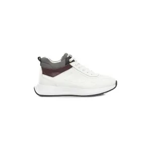 Cerruti 1881 White Leather Women Sneaker