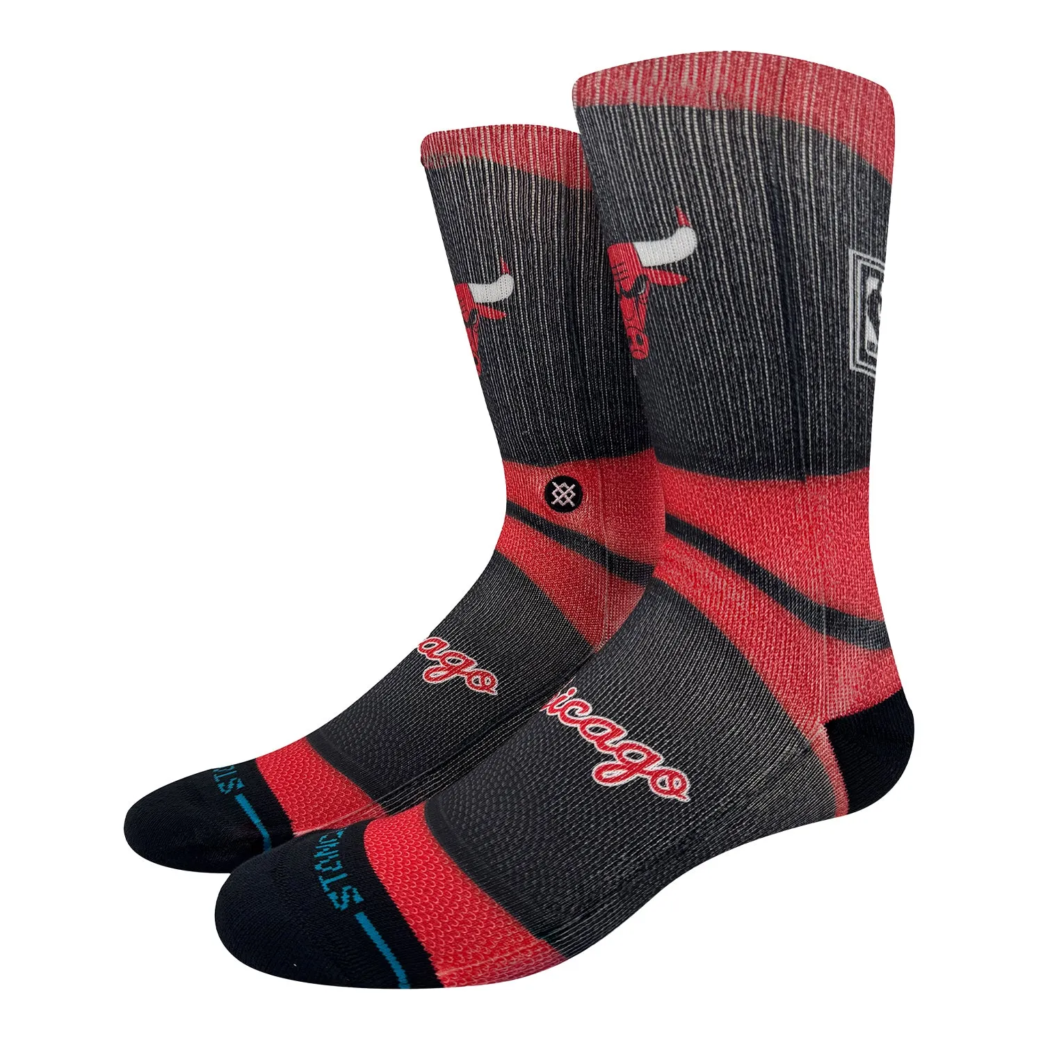 Chicago Bulls Stance Hardwood Classic Mini Ball Socks