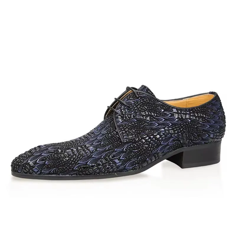 ChicLeather Alligator Wedding Brogue Shoes