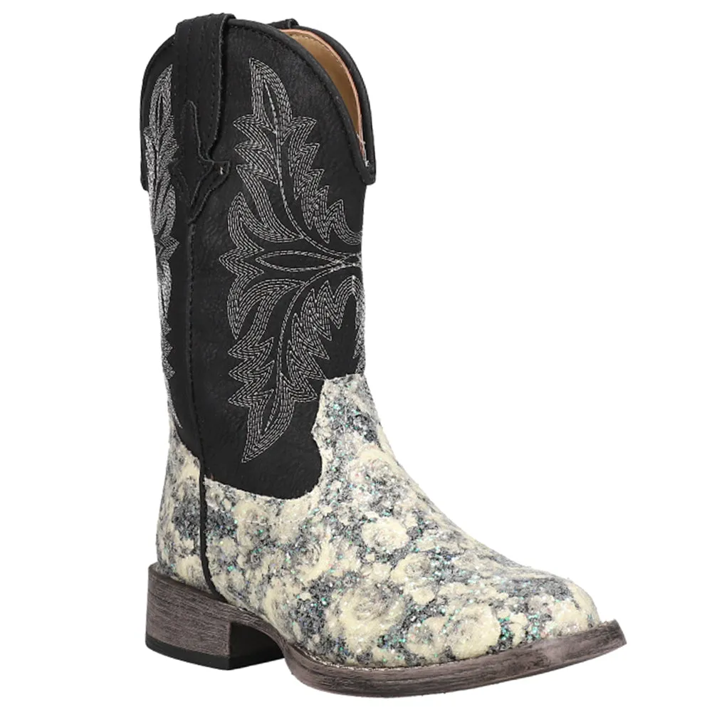 Claire Floral Square Toe Cowboy Boots (Little Kid-Big Kid)