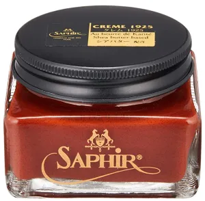 Cognac Brown Cream Leather Shoe Polish Saphir Medaille d’Or Pommadier