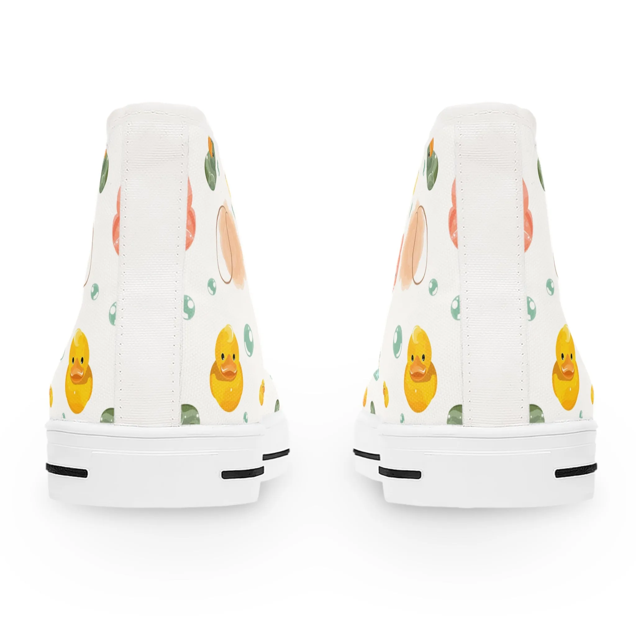 Colorful Rubber Duck Women's High Top Sneakers