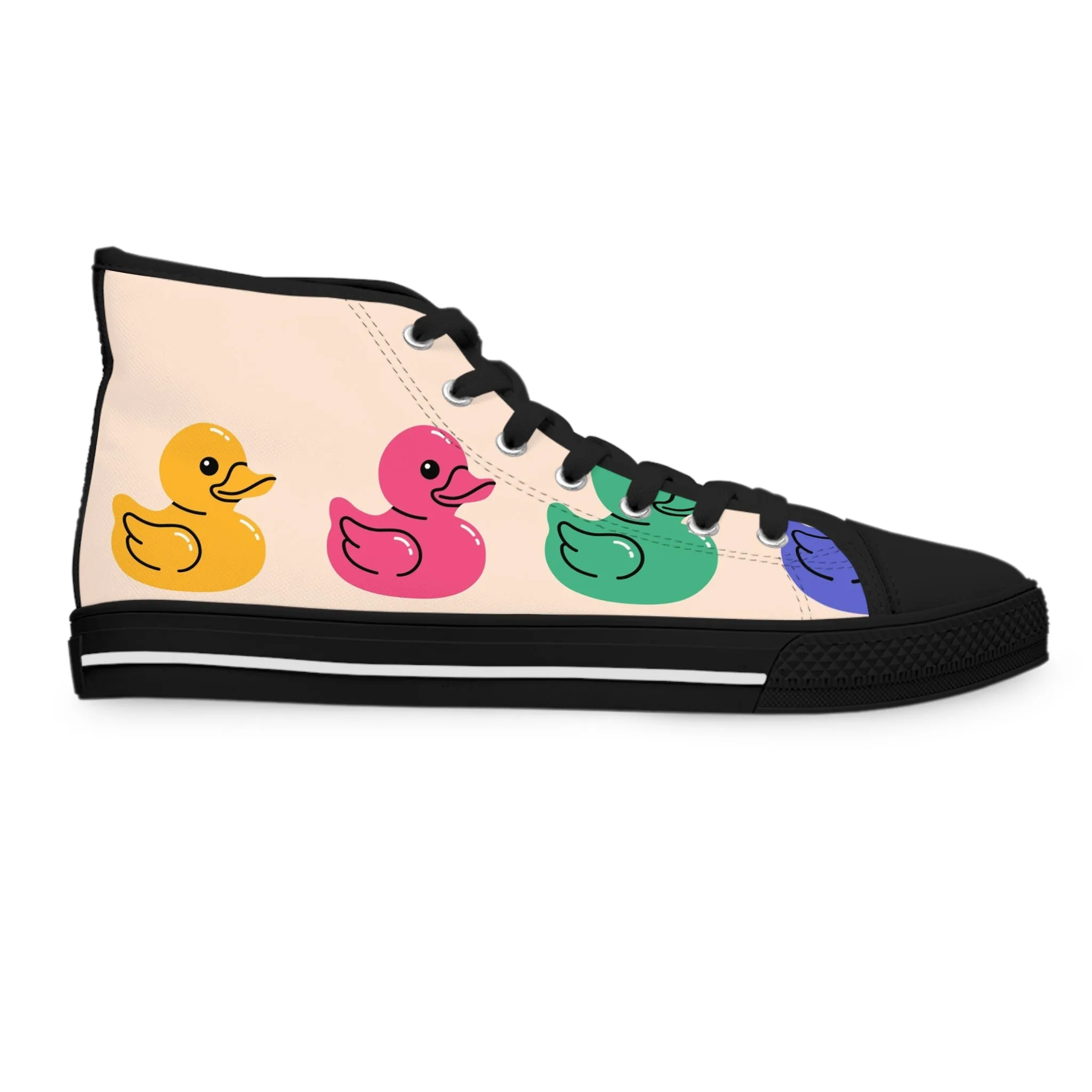 Colorful Rubber Duckies Women's High Top Sneakers