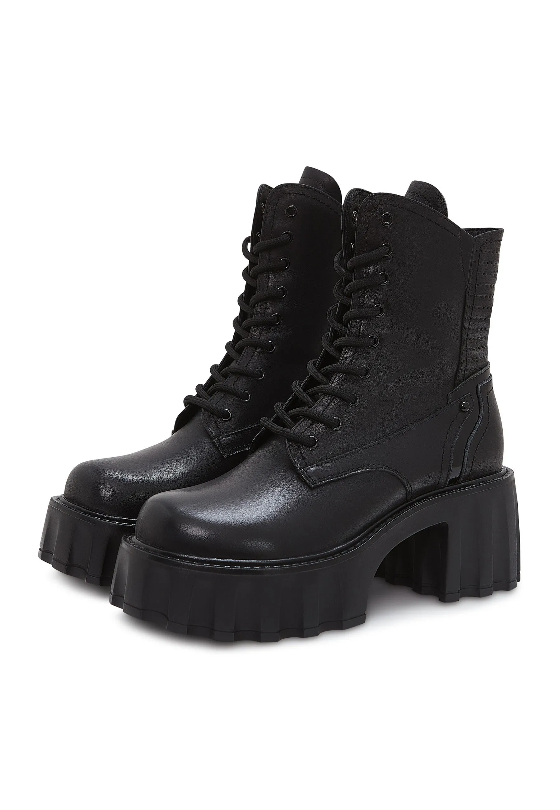 Combat Platform Boots Lais - Black