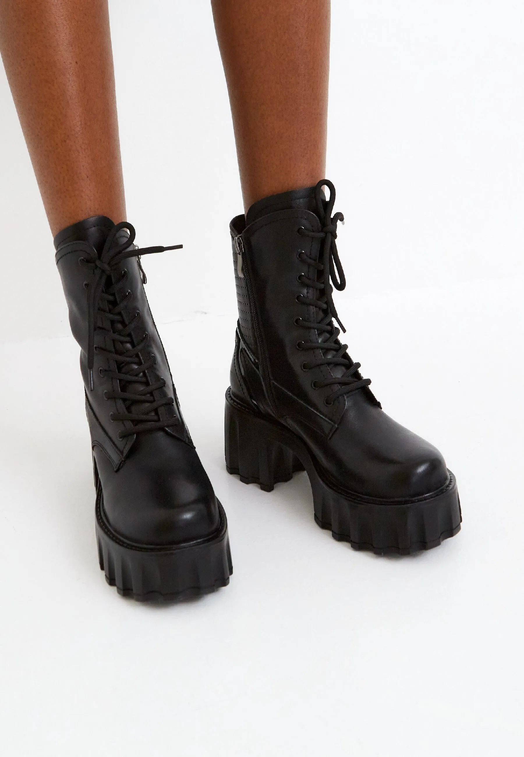 Combat Platform Boots Lais - Black