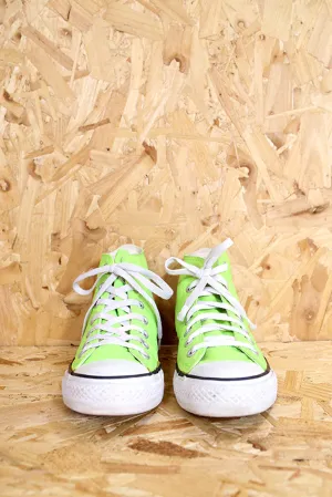 Converse Lime Green Hi-Top All Stars