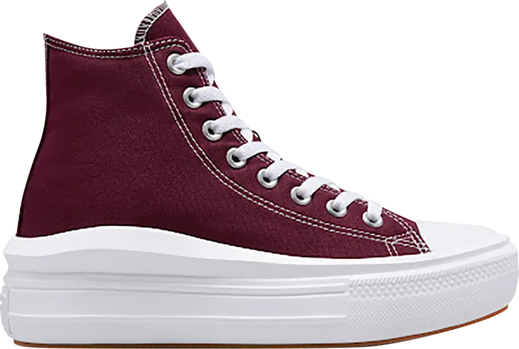 Converse Wmns Chuck Taylor All Star Move Platform High Dark Beetroot Sneakers, Red